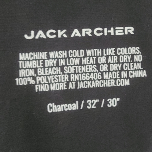 Jack Archer Pants Men's 32X30 Charcoal - Picture 3 of 7